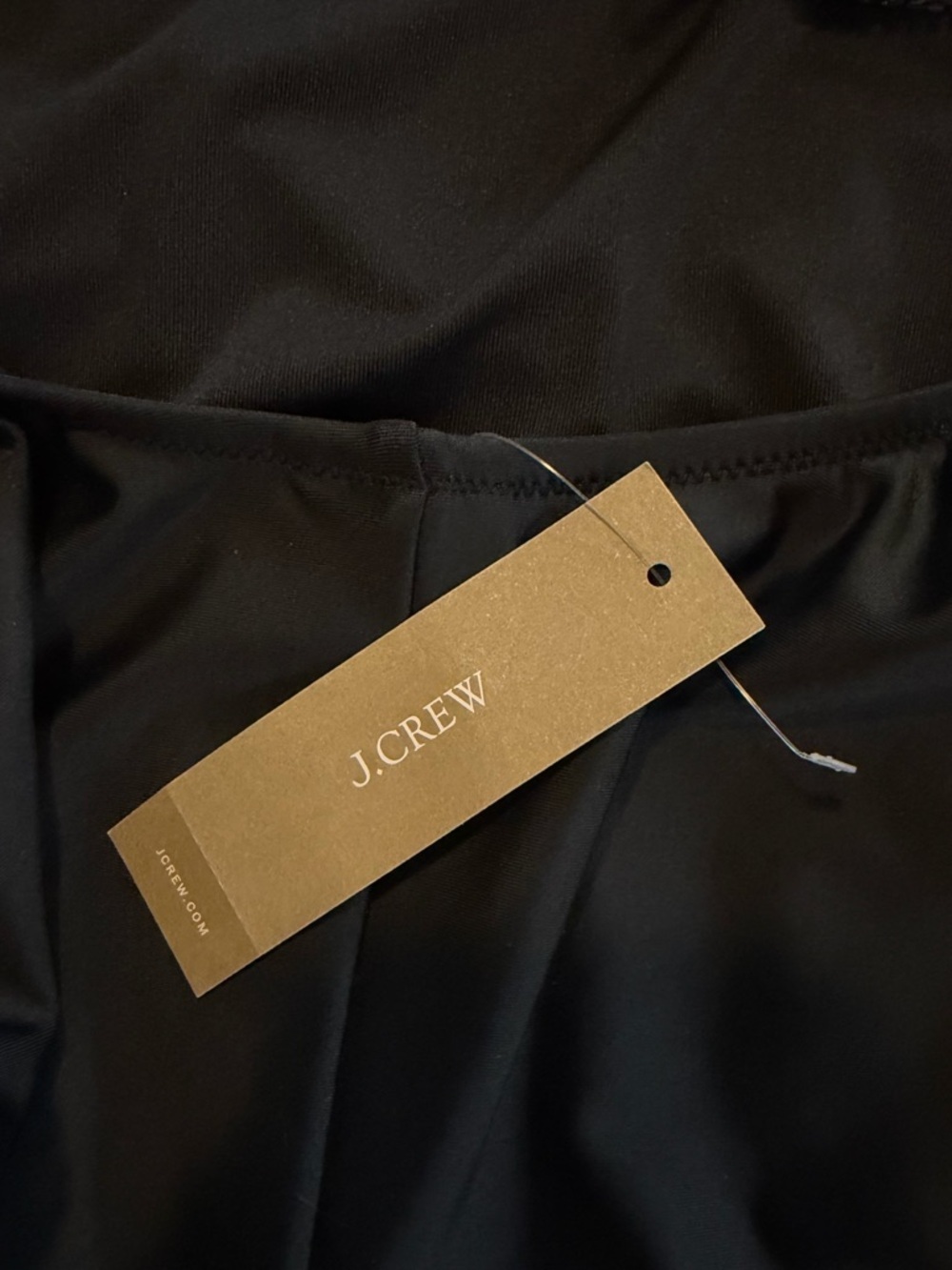 J Crew NWT Swim Scoop Back Swimsuit Size 8 Black - Picture 4 of 12